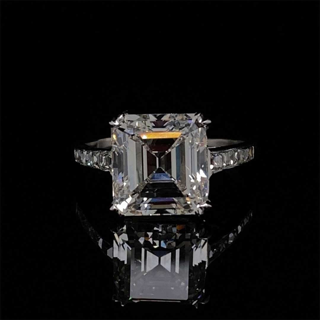 Vintage 4.39ct Cartier GIA Certified 