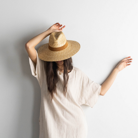 isla straw fedora