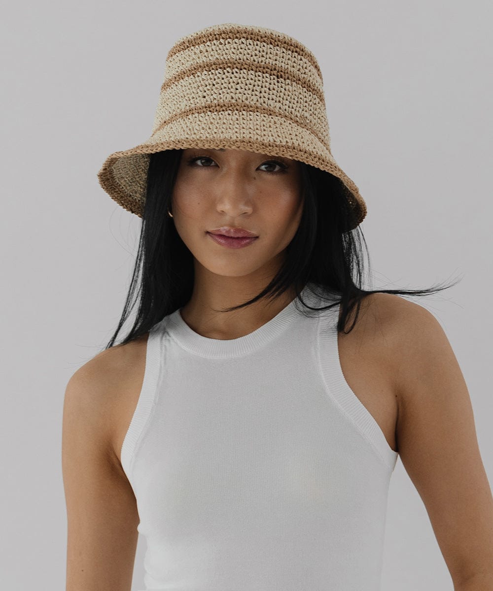 Sal Crochet Packable Bucket Hat