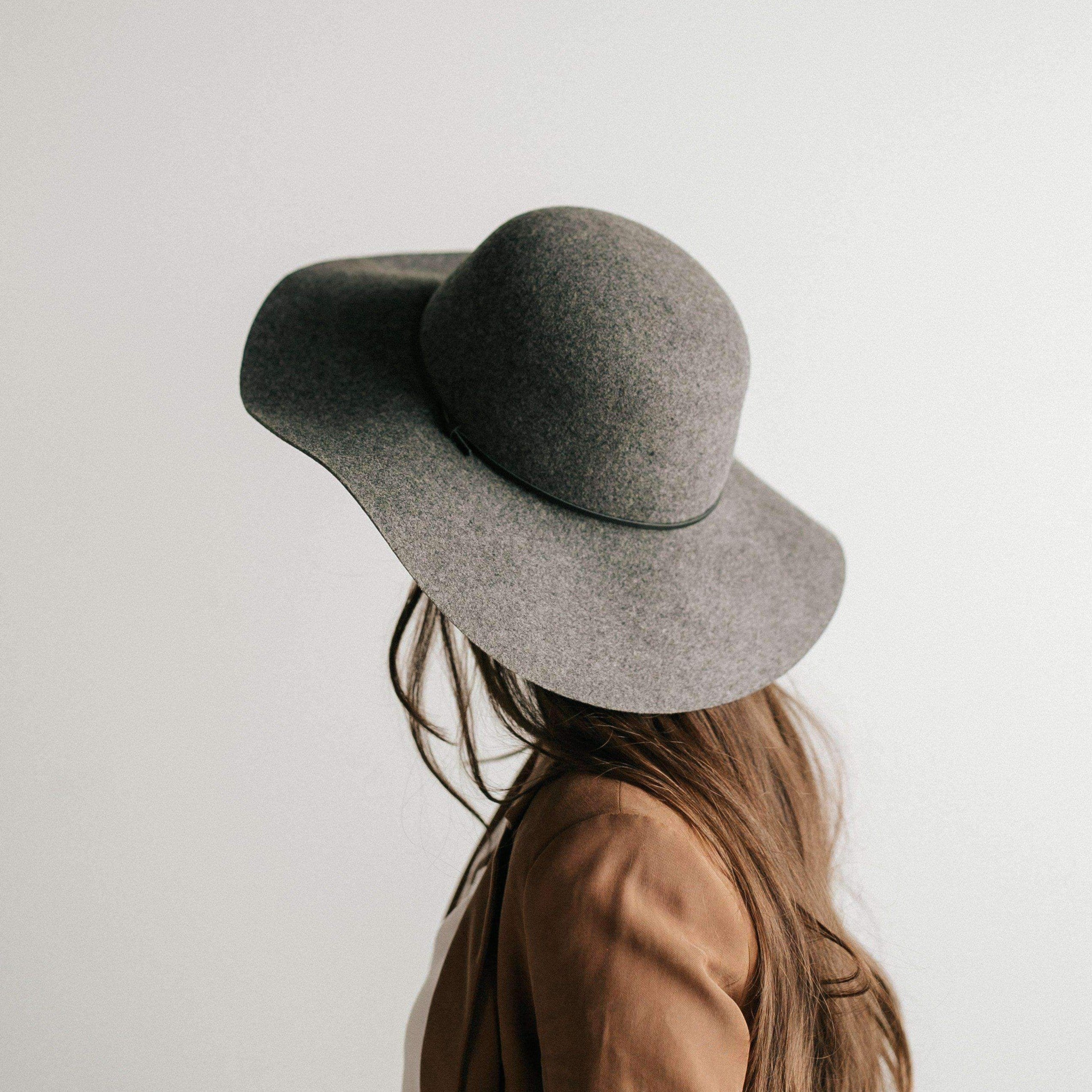 Annabella Floppy Hat - Heather Grey