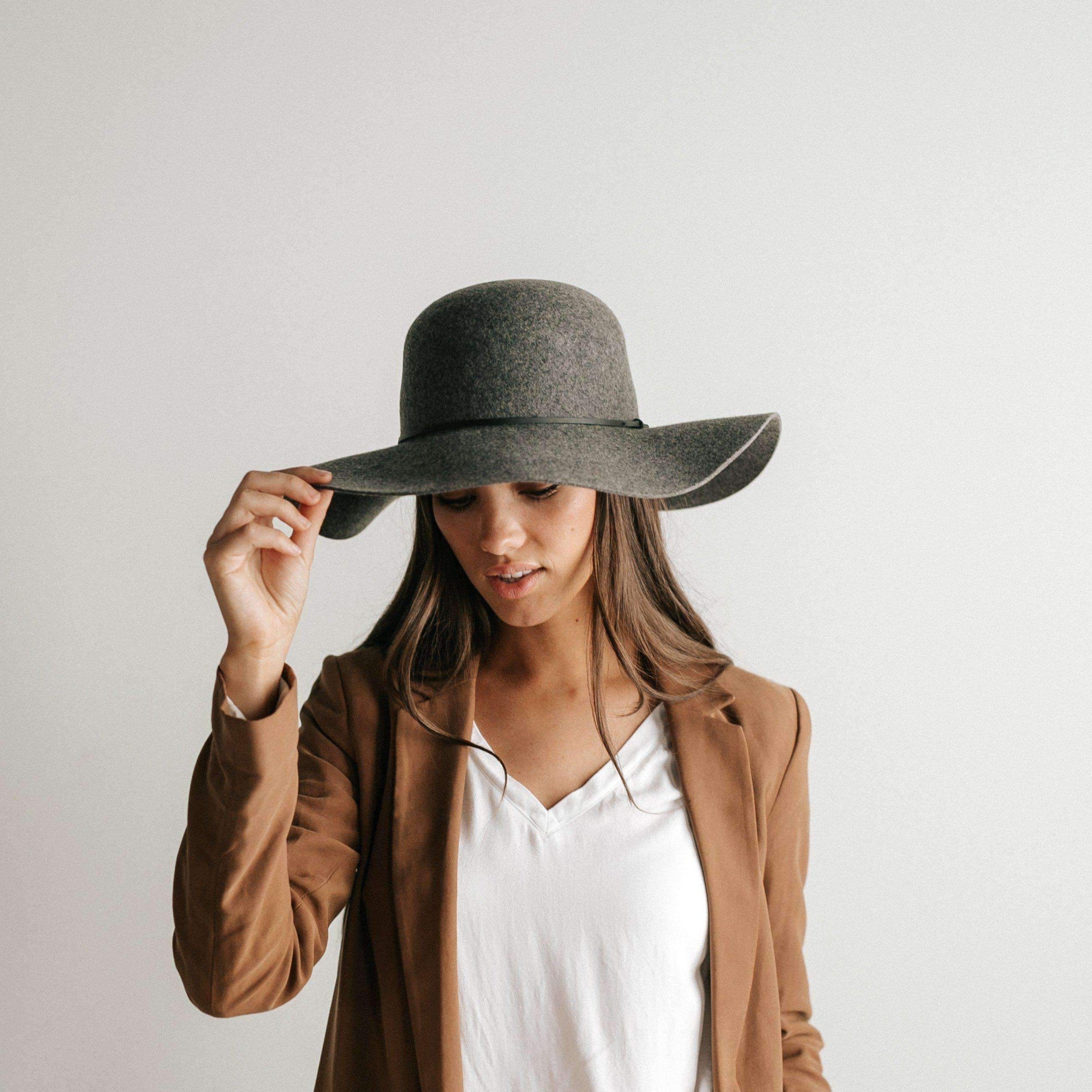 Annabella Floppy Hat - Heather Grey