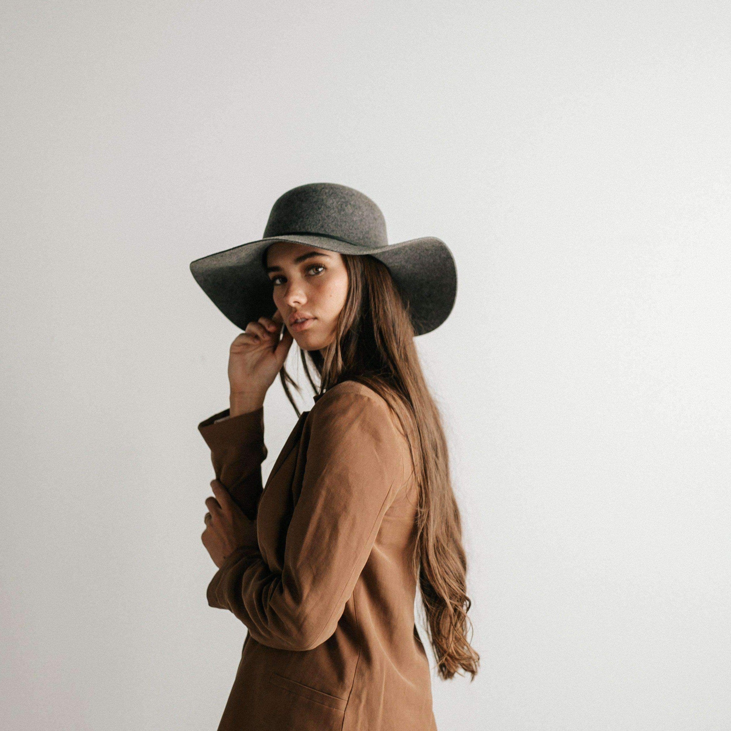 Annabella Floppy Hat - Heather Grey