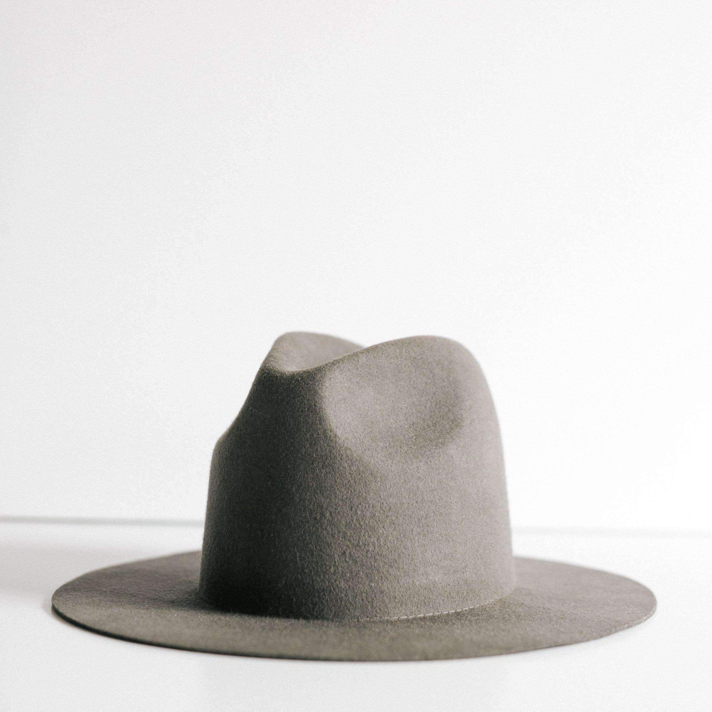 Billie Tall Fedora - Dark Grey BLEMISHED