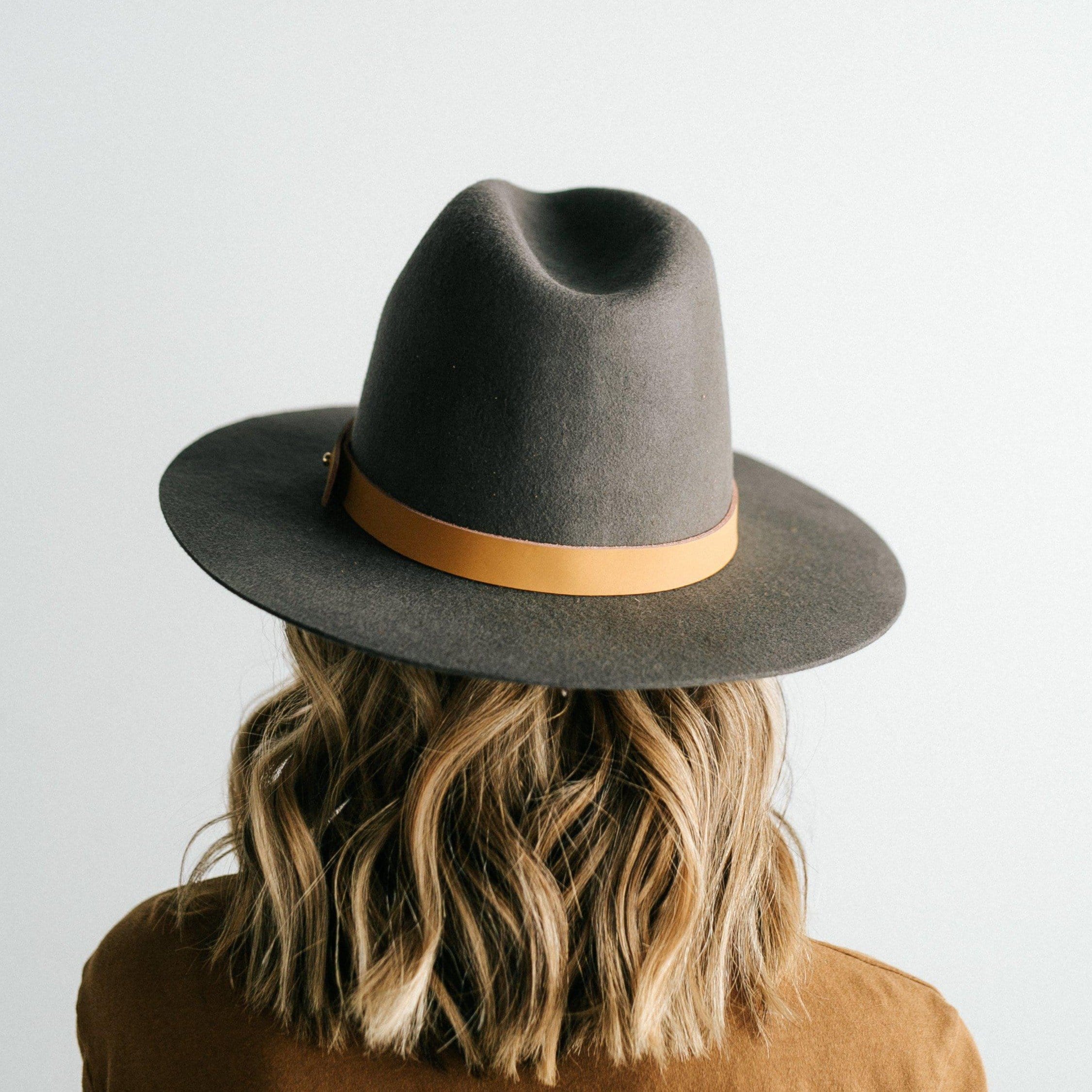 Billie Tall Fedora - Dark Grey BLEMISHED