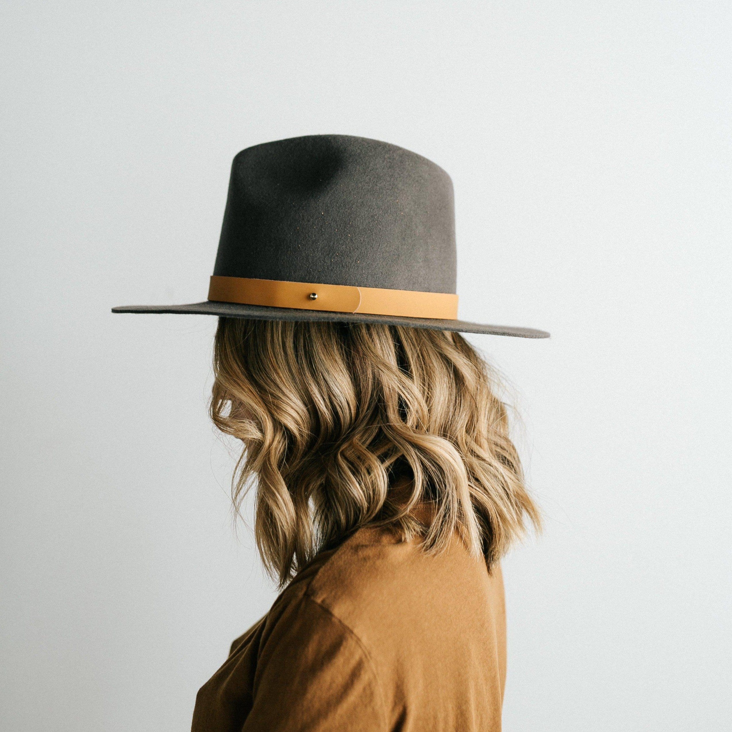 Billie Tall Fedora - Dark Grey BLEMISHED