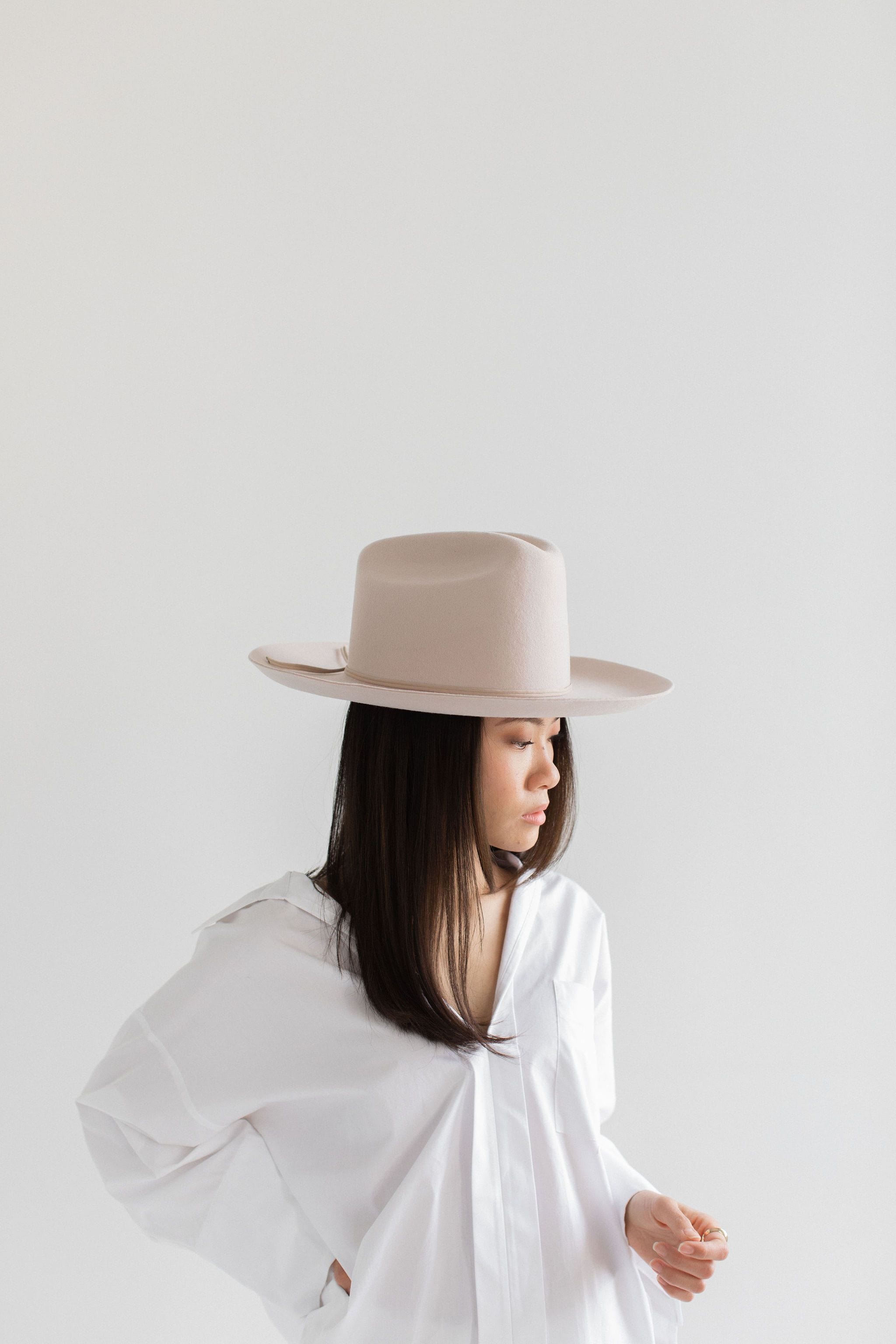 Ezra Western Hat - Ivory BLEMISHED