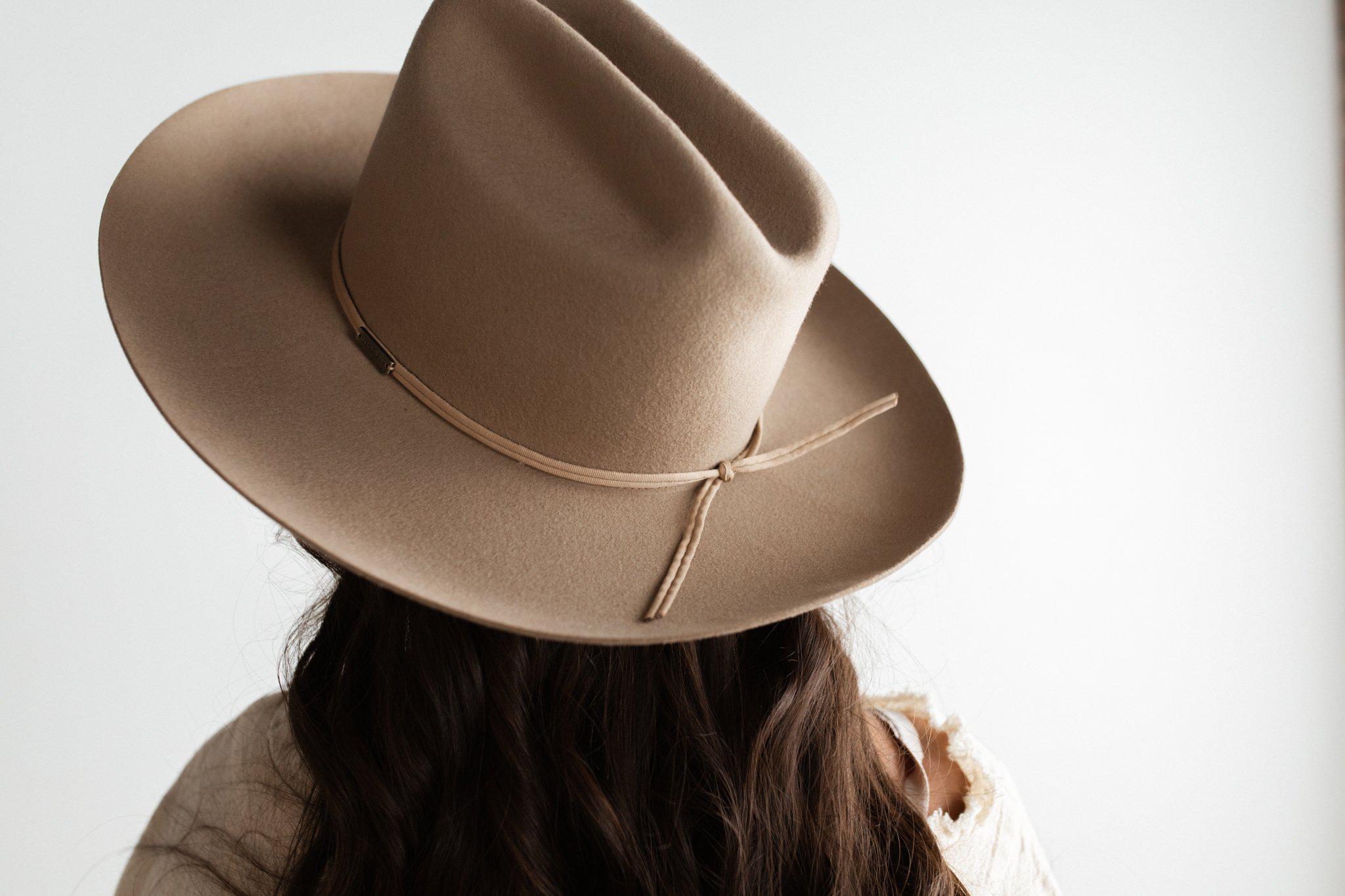 Ezra Western Hat - Tan BLEMISHED