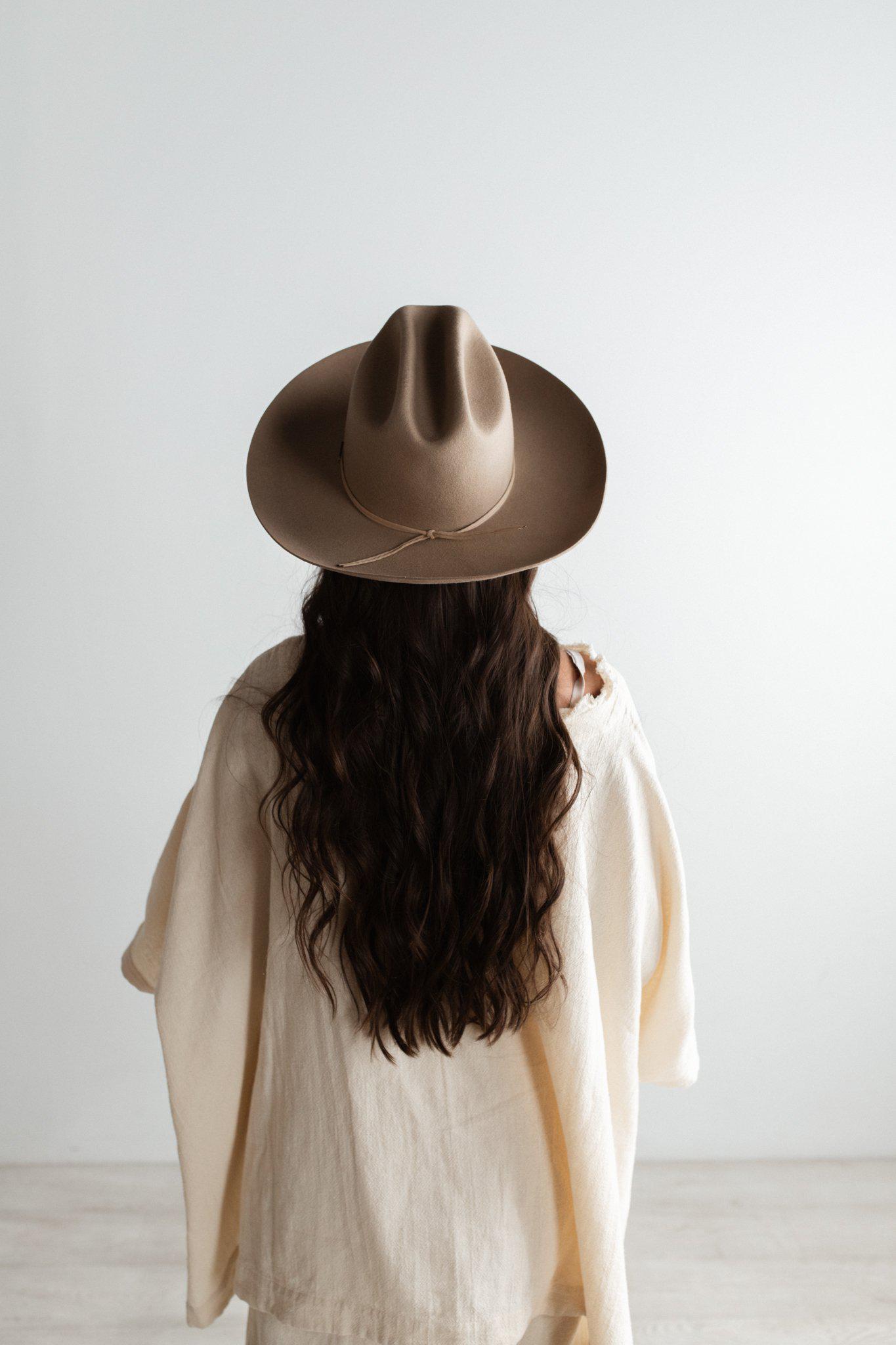 Ezra Western Hat - Tan BLEMISHED