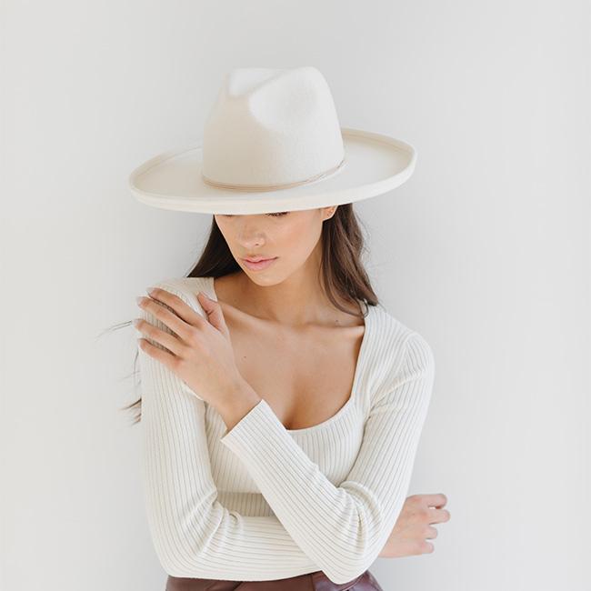 Maude Pencil Brim - Off White BLEMISHED