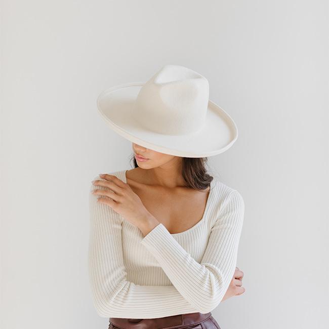 Maude Pencil Brim - Off White BLEMISHED