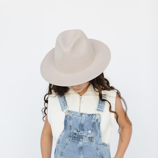 Wes Kids Fedora - Ivory - BLEMISHED