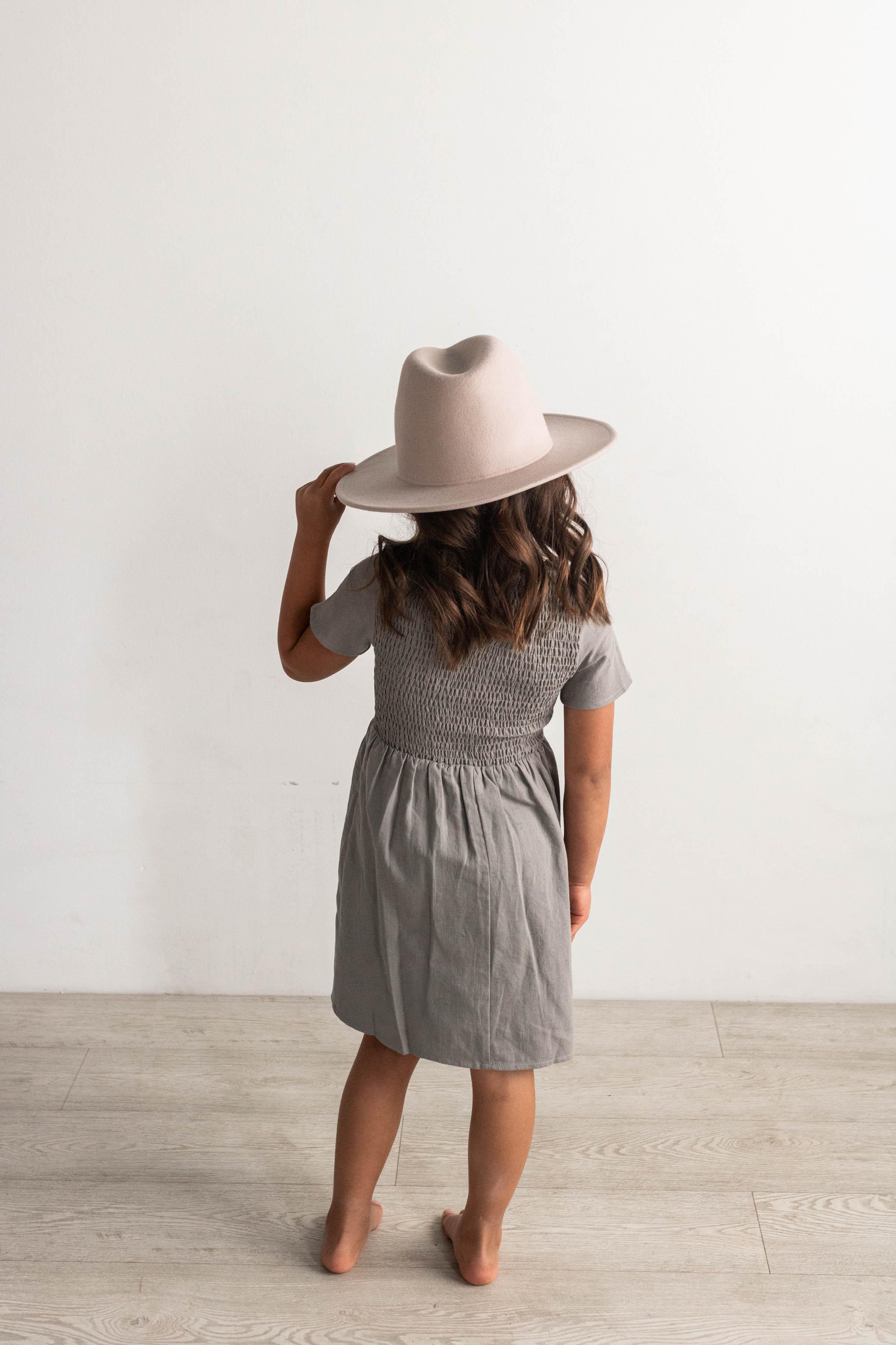 Wes Kids Fedora - Ivory - BLEMISHED