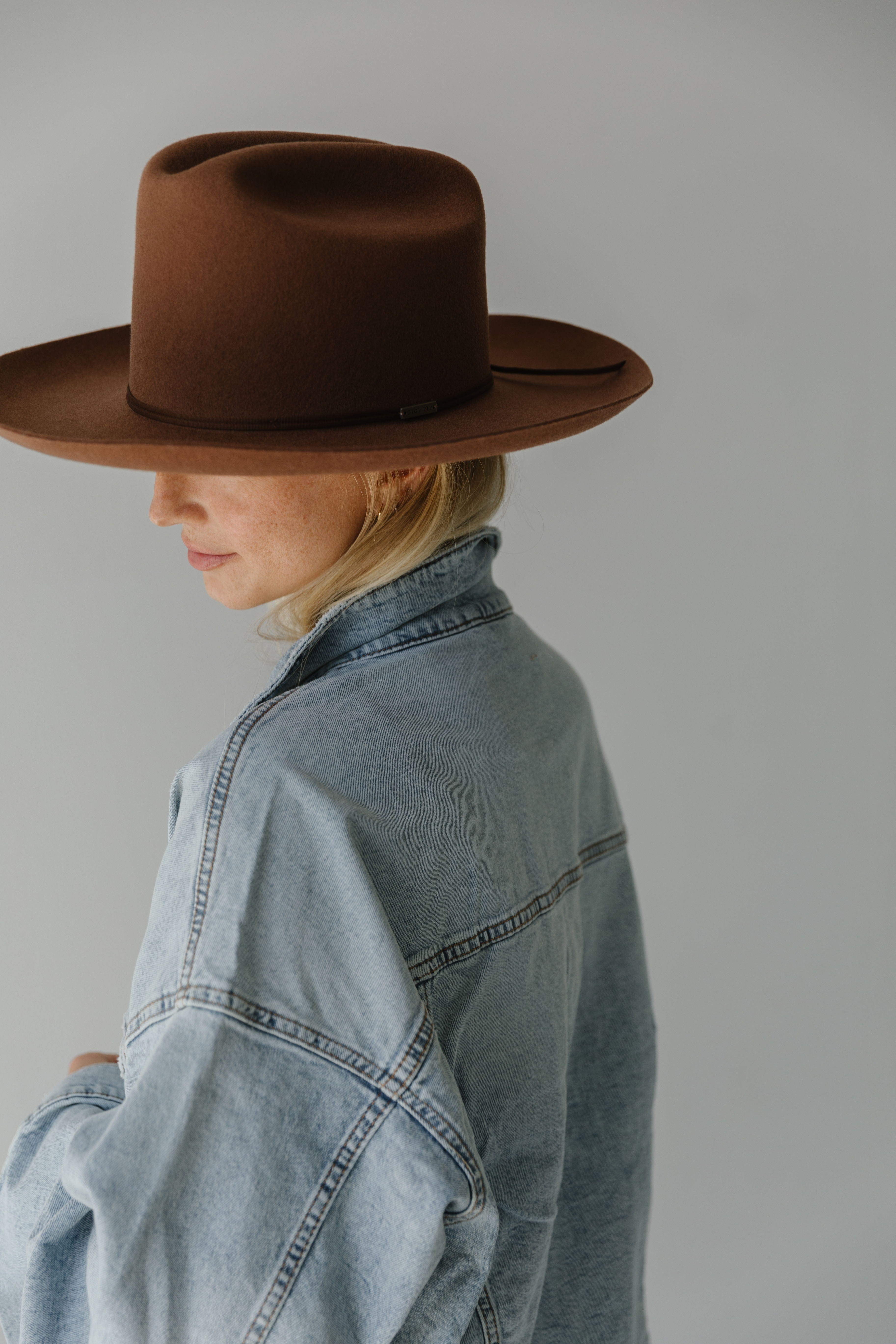 Ezra Western Hat - Dark Oak BLEMISHED