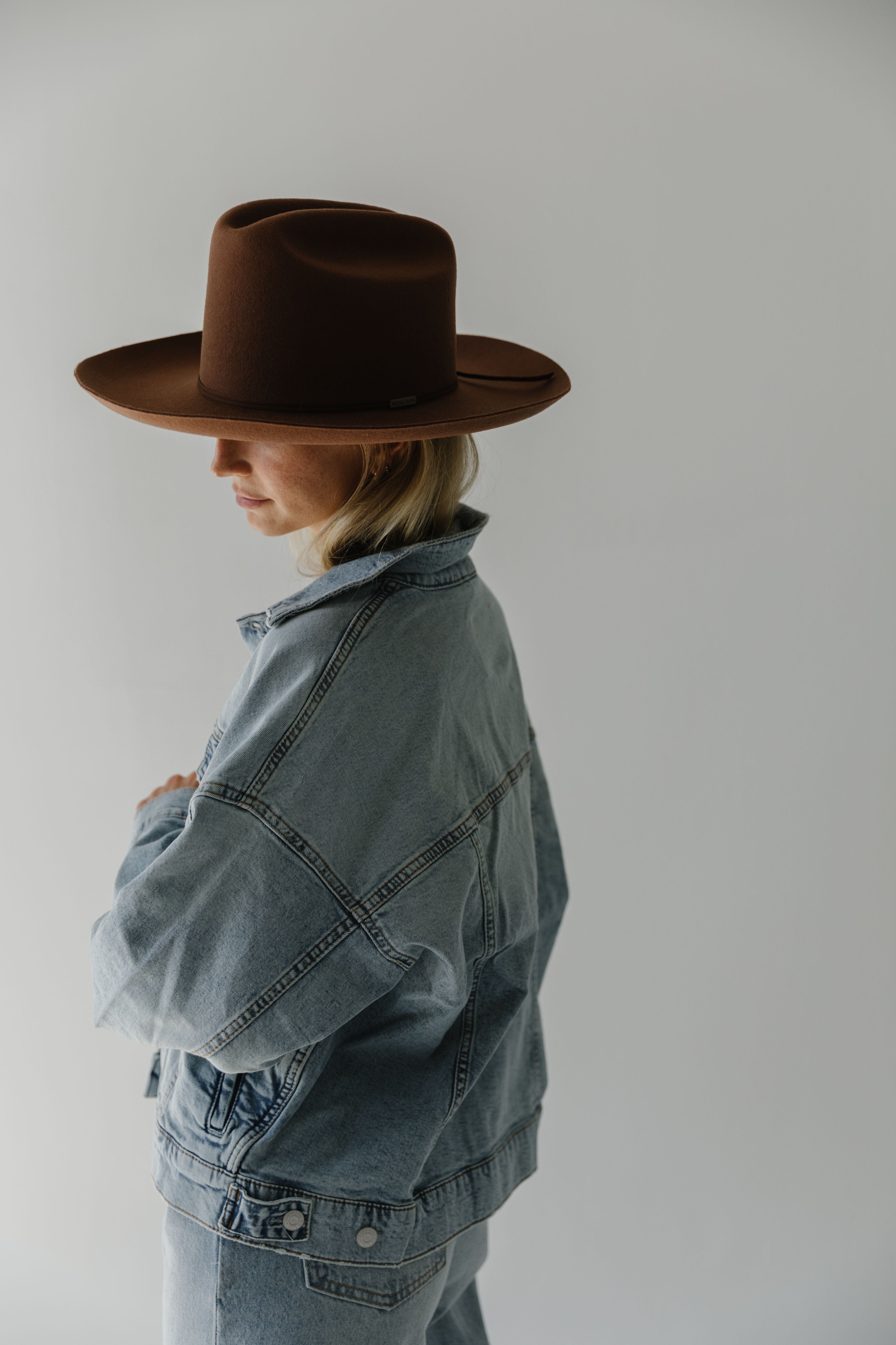 Ezra Western Hat - Dark Oak BLEMISHED