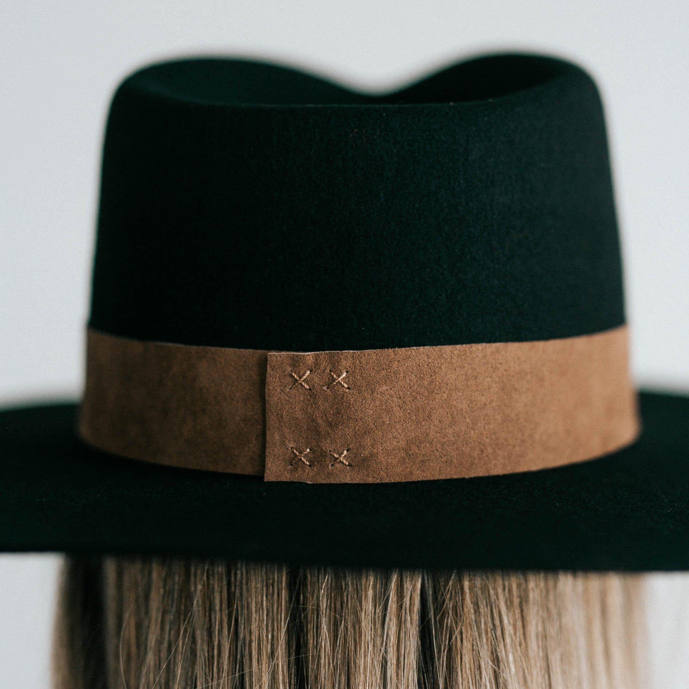 Miller Fedora - Black with Brown Band - BLEMISHED