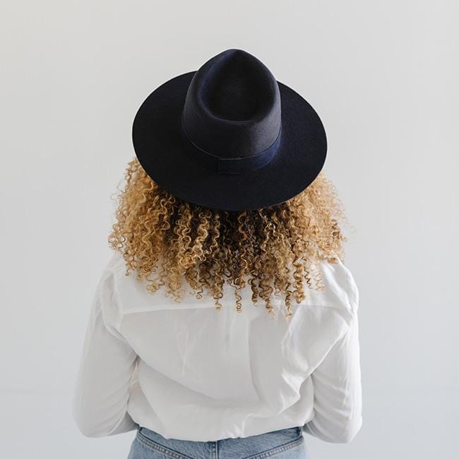 Miller Fedora - Navy BLEMISHED