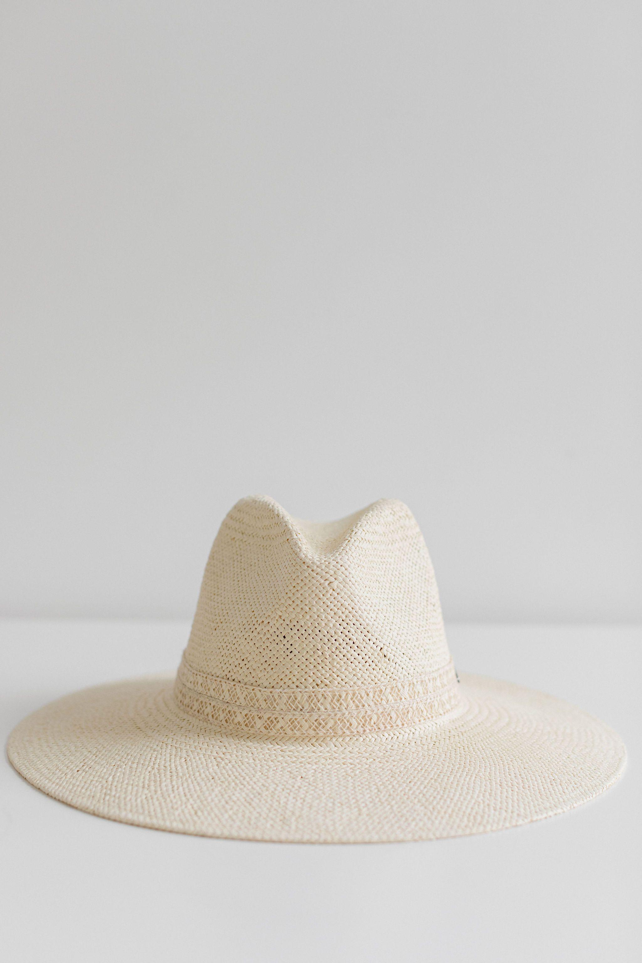 Fiona Straw Fedora - Cream BLEMISHED