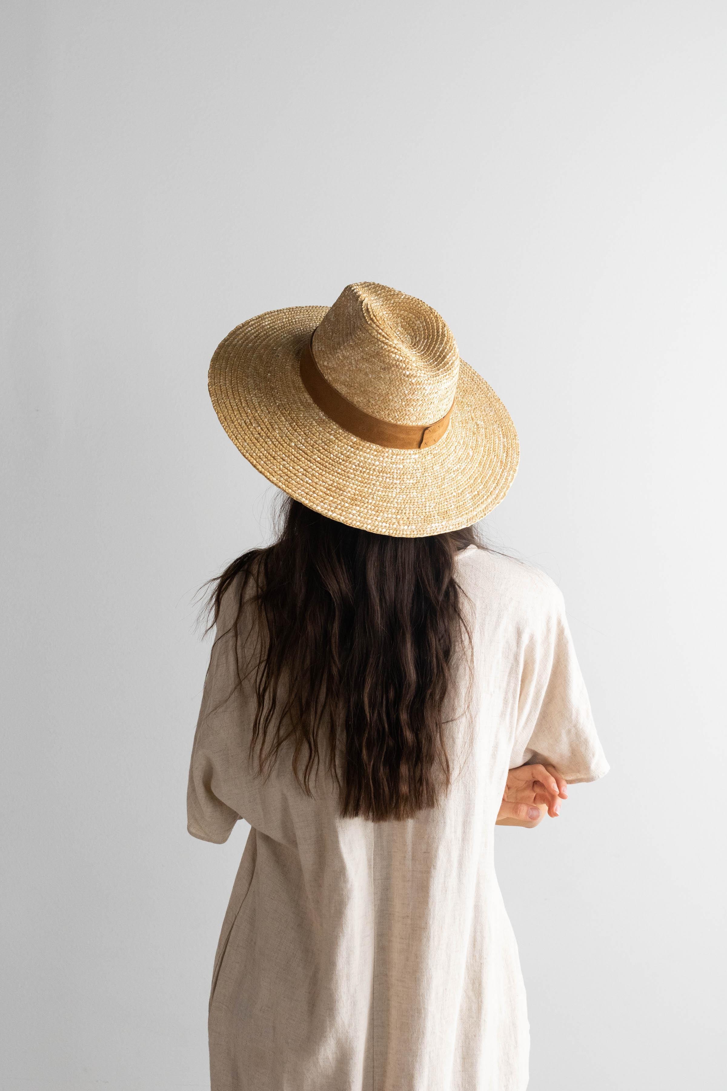 Isla Straw Fedora - Natural BLEMISHED