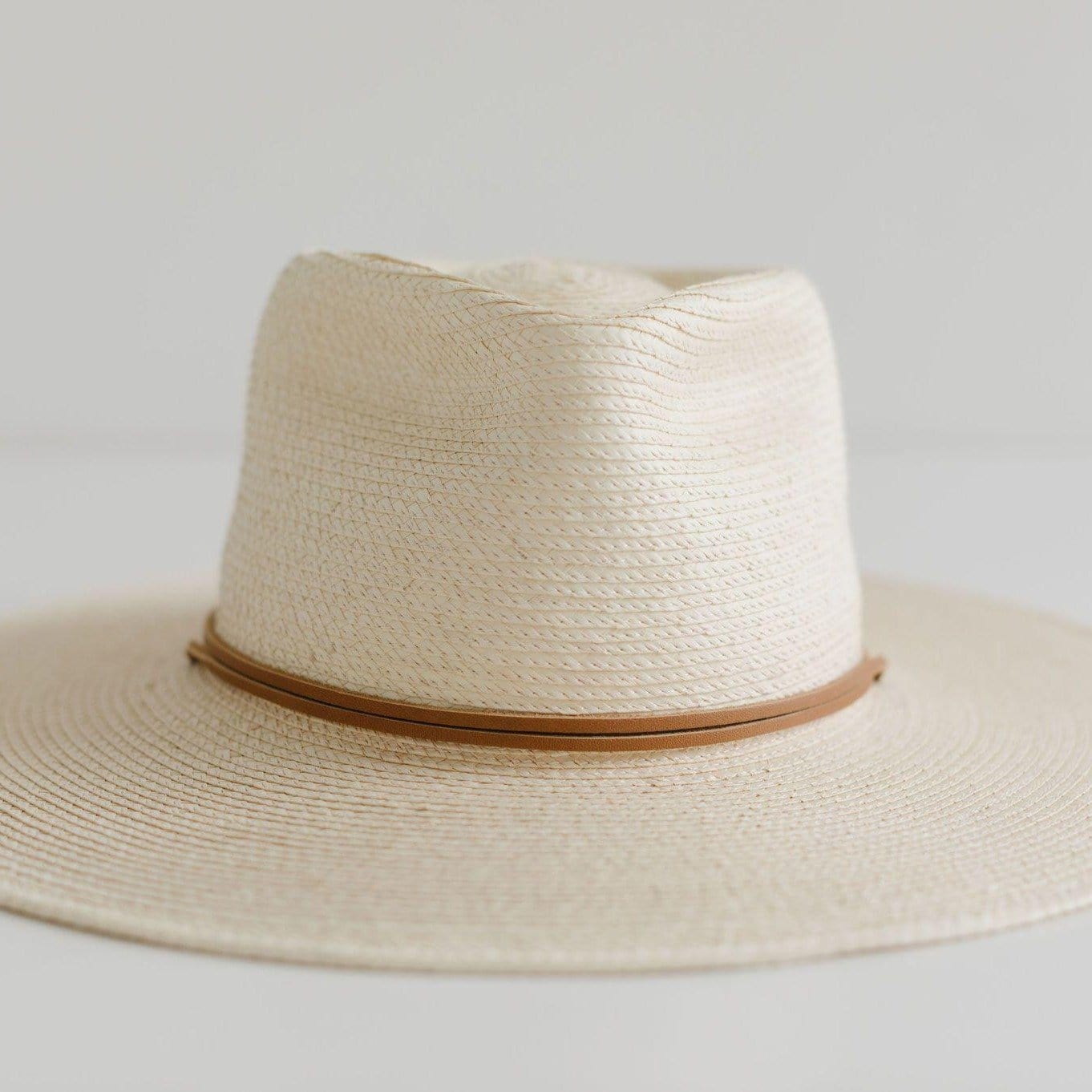 River Guatemalan Palm Hat  - Ivory BLEMISHED