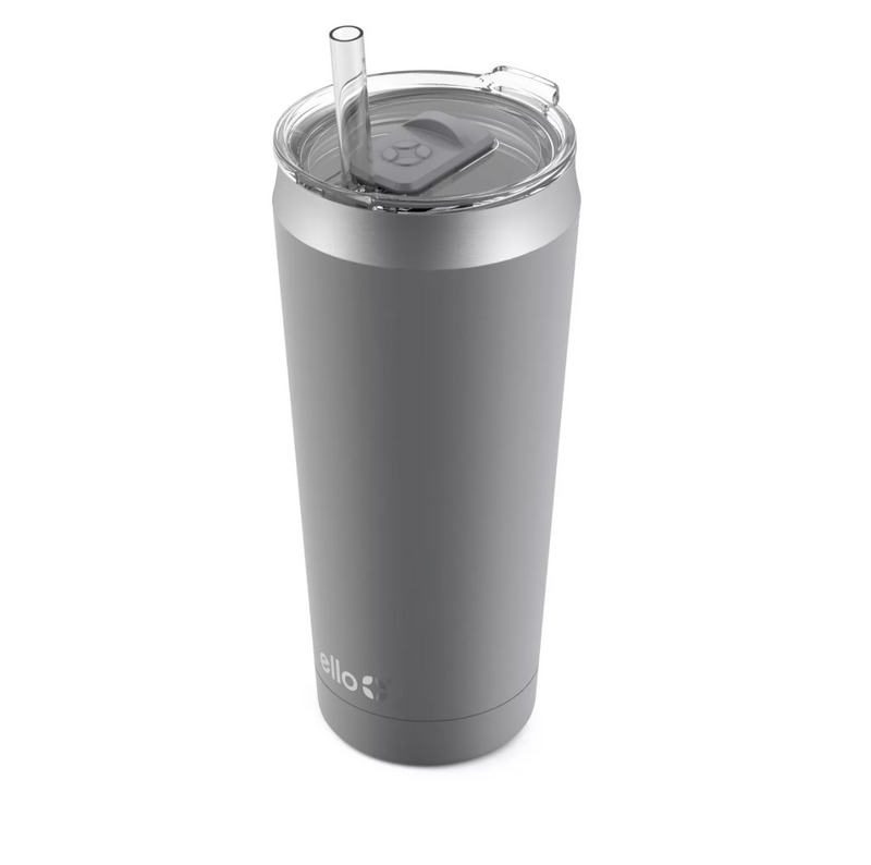 Ello Jane Ceramic Travel Mug with Spill-Resistant Slider Lid, 18 oz