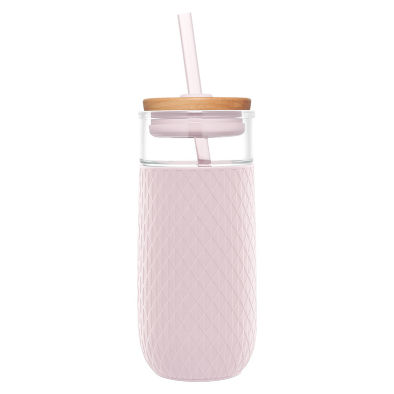 Kodrine Glass Tumbler with Straw and Lid 20oz Glass Smoothie Cup with  Silicone Protective Sleeve BPA…See more Kodrine Glass Tumbler with Straw  and Lid