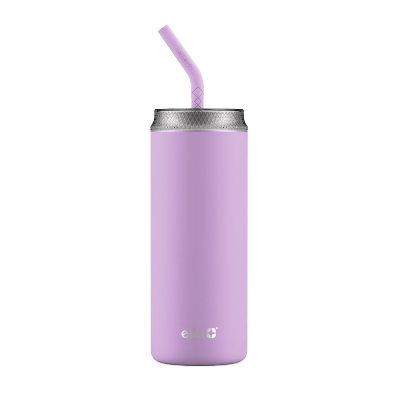 Ello Tidal 20oz Glass Tumbler with Straw