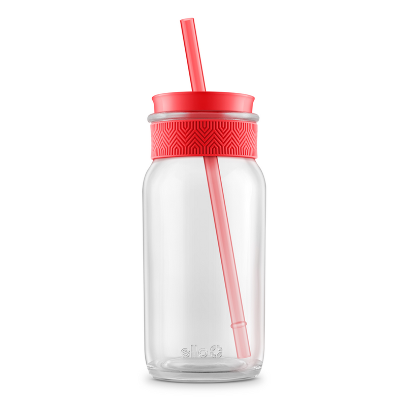 A Bottle With a Straw: Ello Tidal 20oz Glass Tumbler with Lid, Want to  Ditch Plastic? 13 Glass Water Bottles You'll Be Carrying Around Everywhere