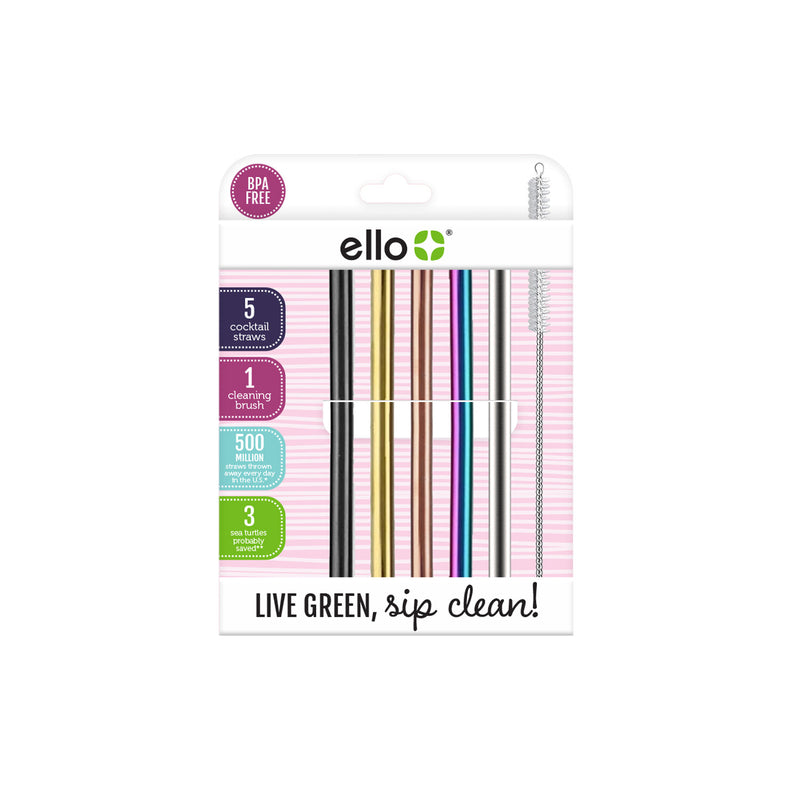 Ello 8pk Plastic Straws : Target