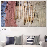 Reed Mat Natural Plastering Wall Decoration - Canvas Art Wall Decor