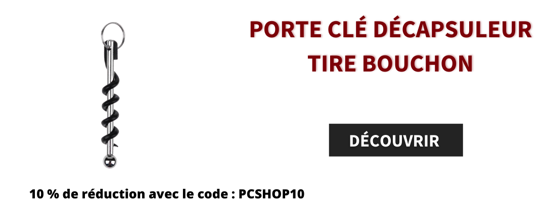 Porte Clé Tire Bouchon