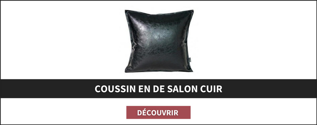 coussin en cuir