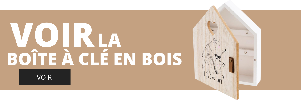 Boîte à Clé en Bois