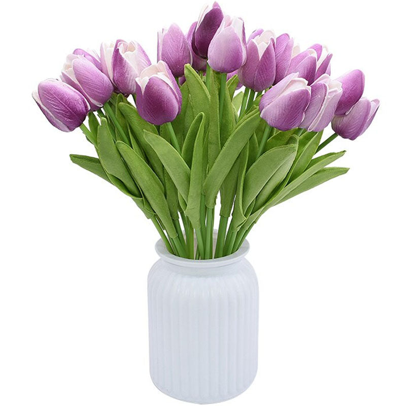 20 Tulipes Violette et Blanche | Jardin Éternel