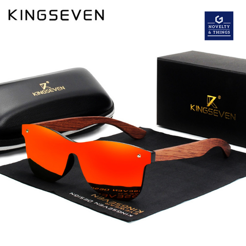 KINGSEVEN Natural Wooden Sunglasses | Novelty & Things