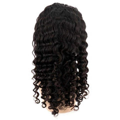 Deep wave headband wig