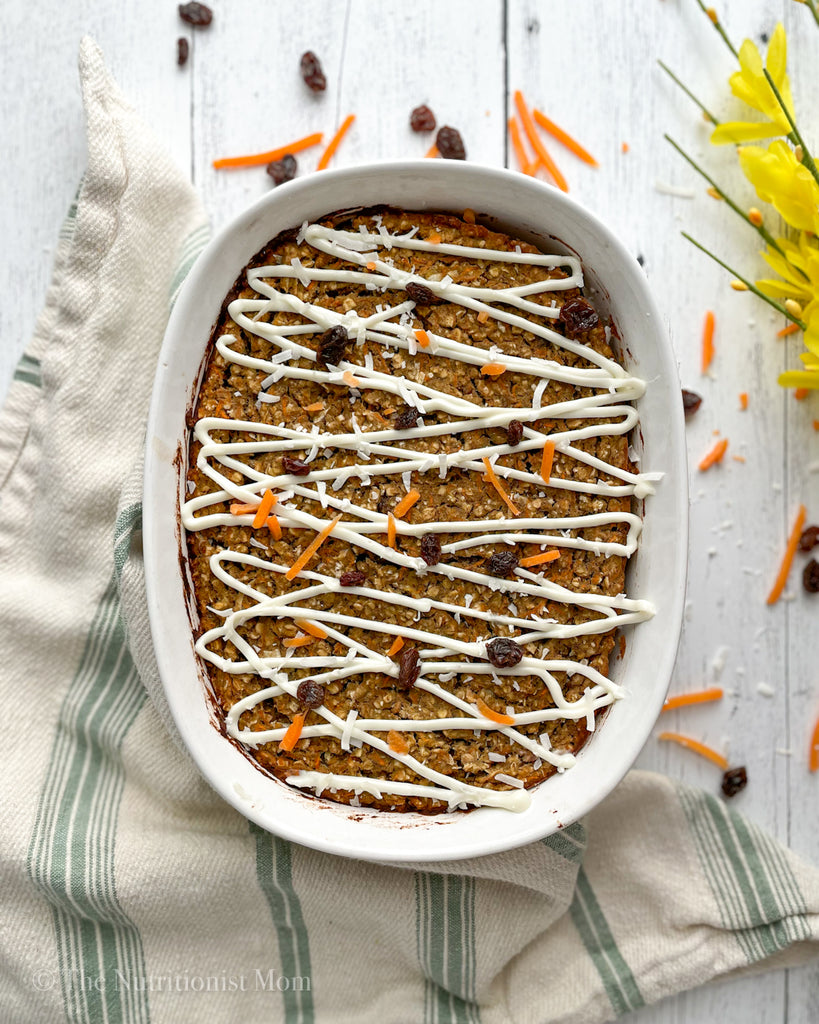 Protein Carrot Cake Baked Oatmeal