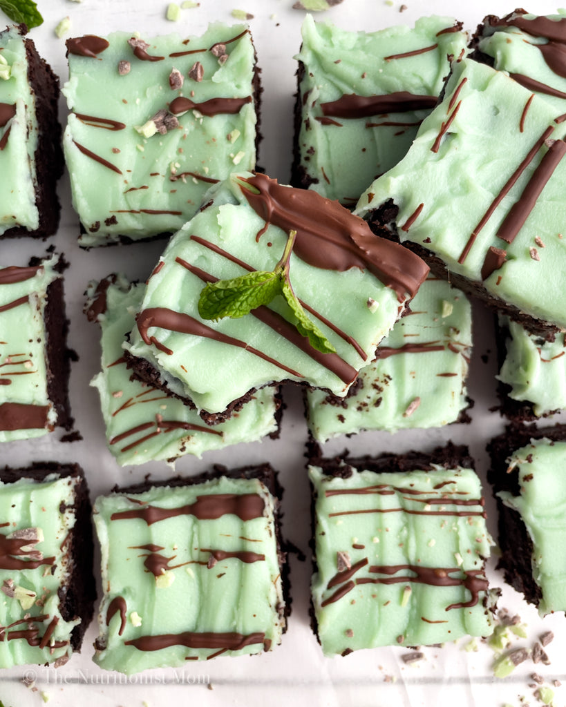 Chocolate Mint Protein Brownies Vegan