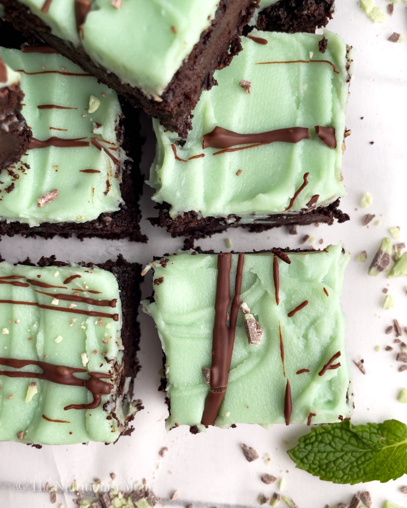 Chocolate Mint Protein Brownies Vegan