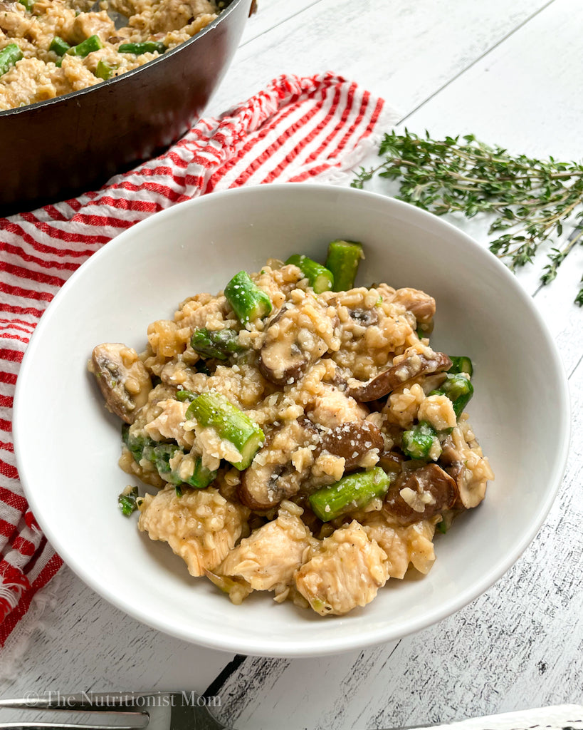 Minced Chicken and Vegetable Risotto Recipe 