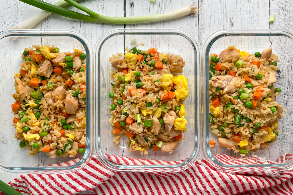 Healthy Chicken Fried Rice meal prep