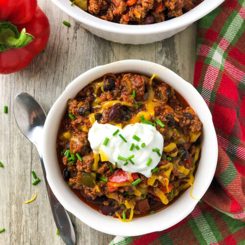 HIGH PROTEIN BEEF CHILI - Nutritionist Mom