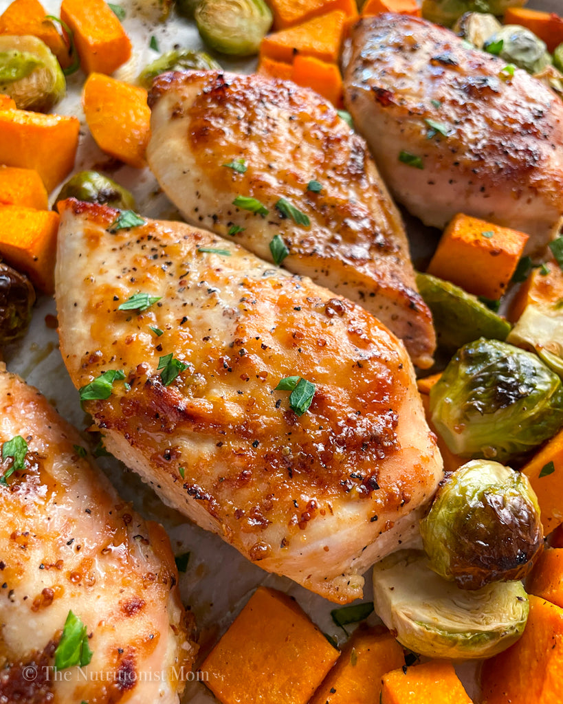 Honey Mustard Chicken Sheet Pan Meal