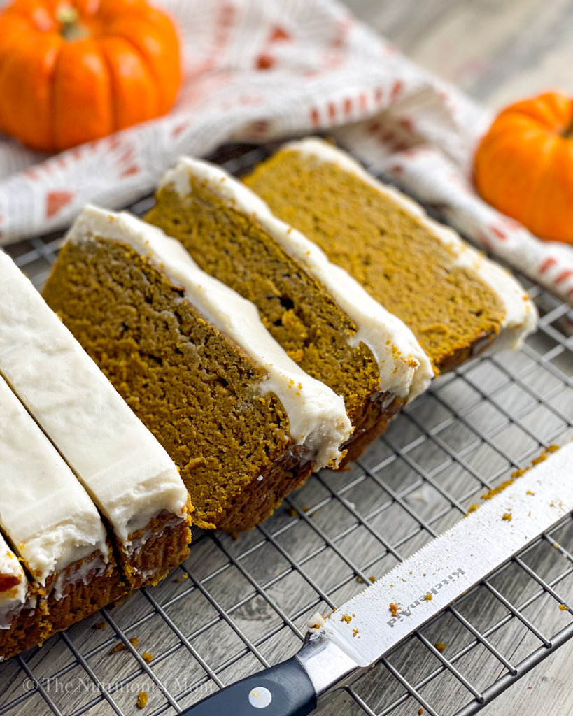 Iced Pumpkin Protein Bread (Vegan)