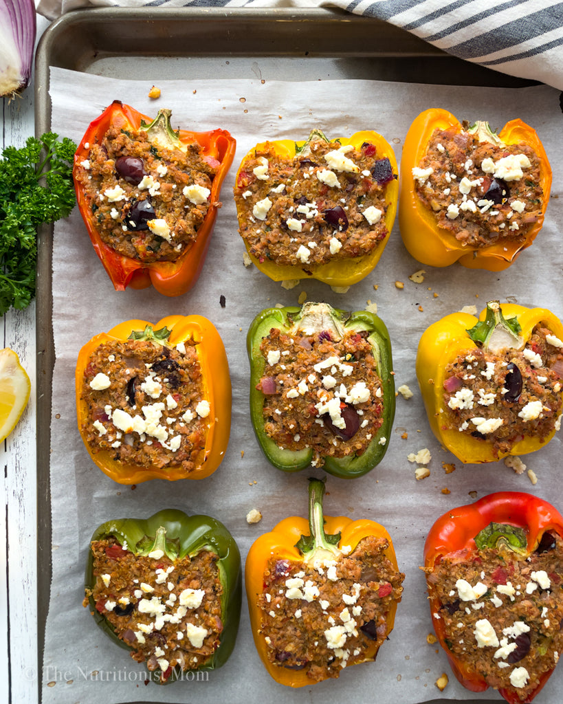 Mediterranean Turkey Stuffed Peppers