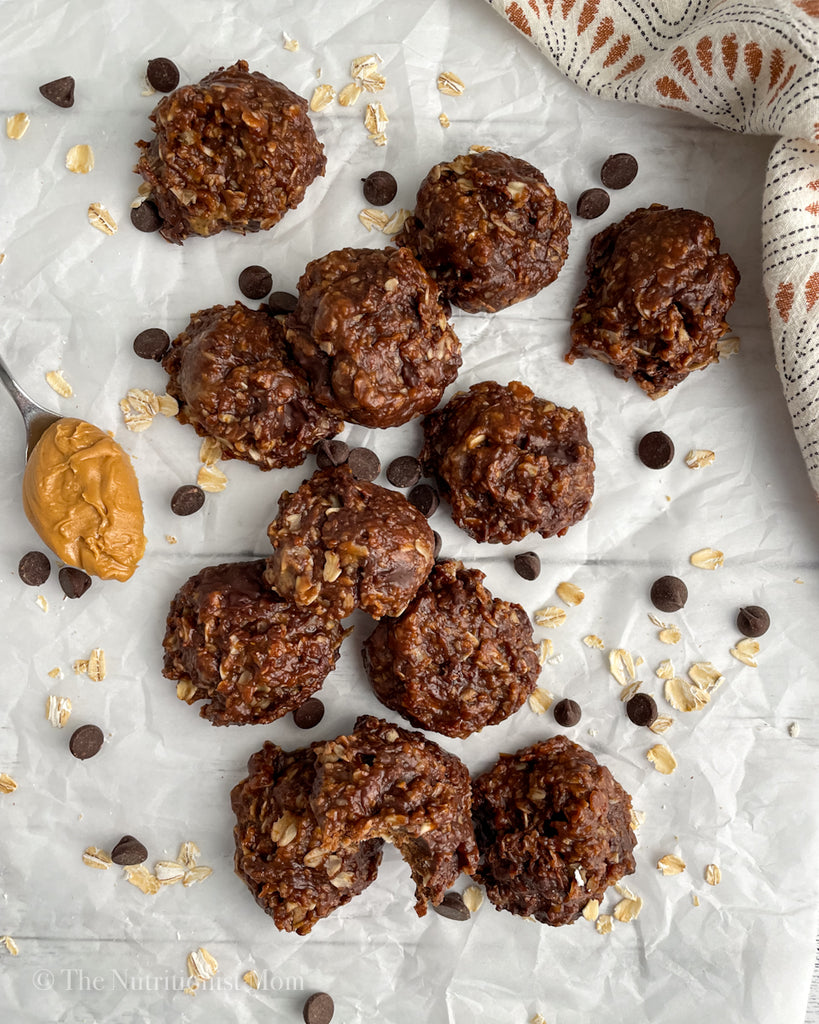 Protein No Bake Cookies Flat Lay