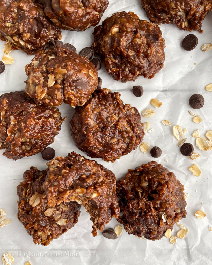 Protein No Bake Cookies Flat Lay