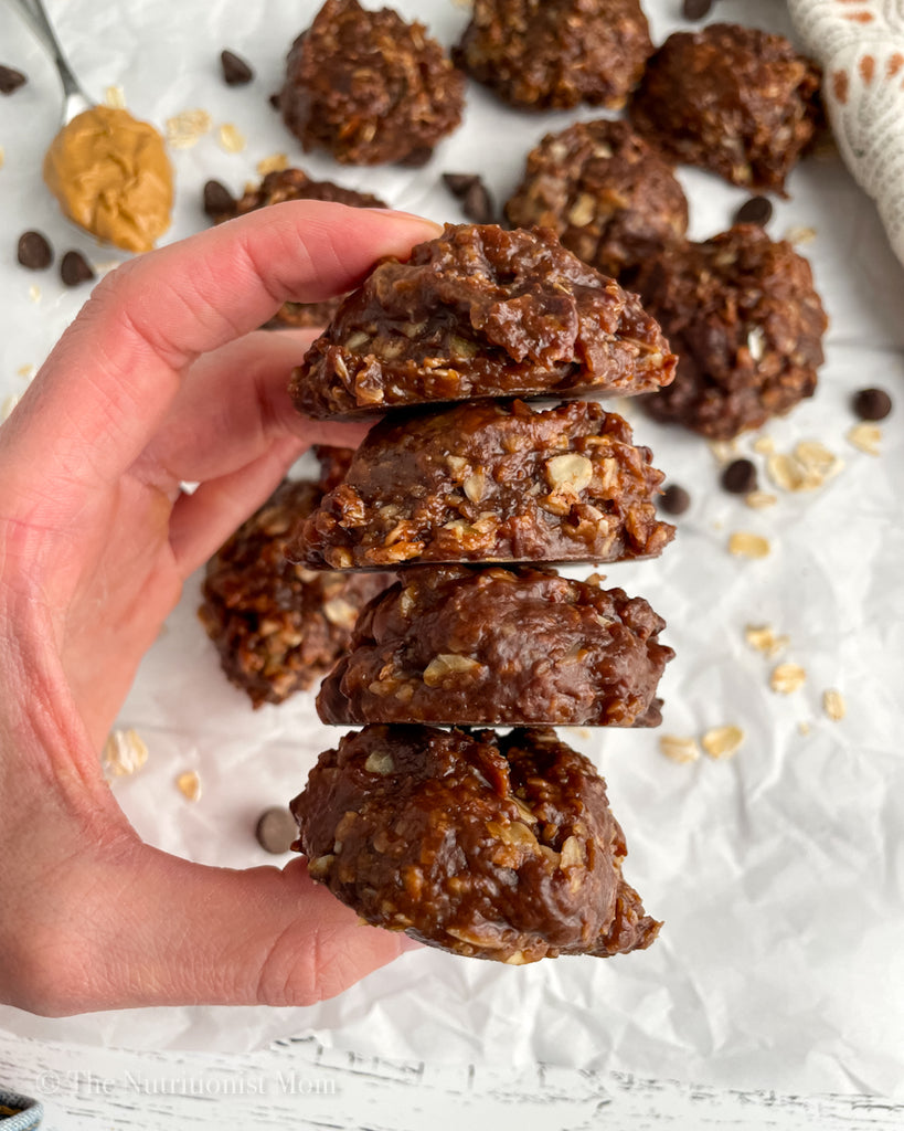 Protein No Bake Cookies Stack