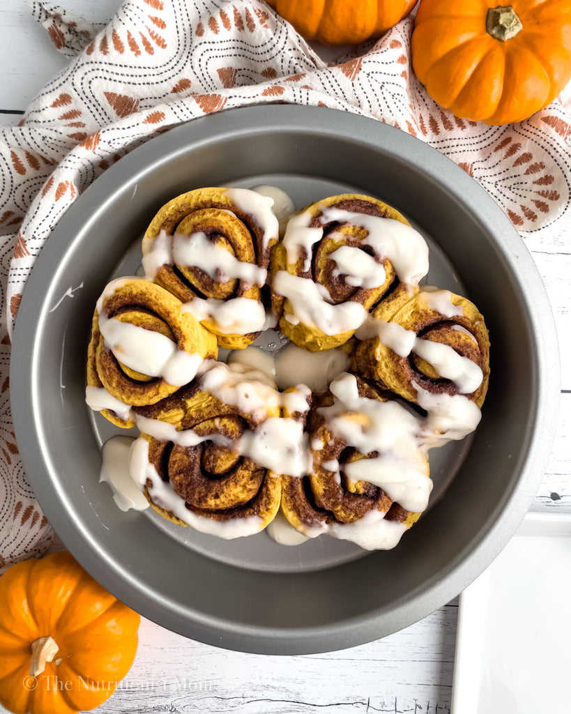 Pumpkin Protein Cinnamon Rolls (Dairy Free)