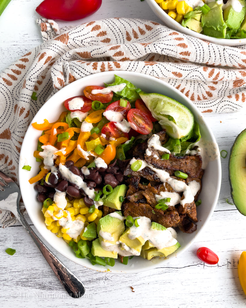 Southwest Steak Salad top view