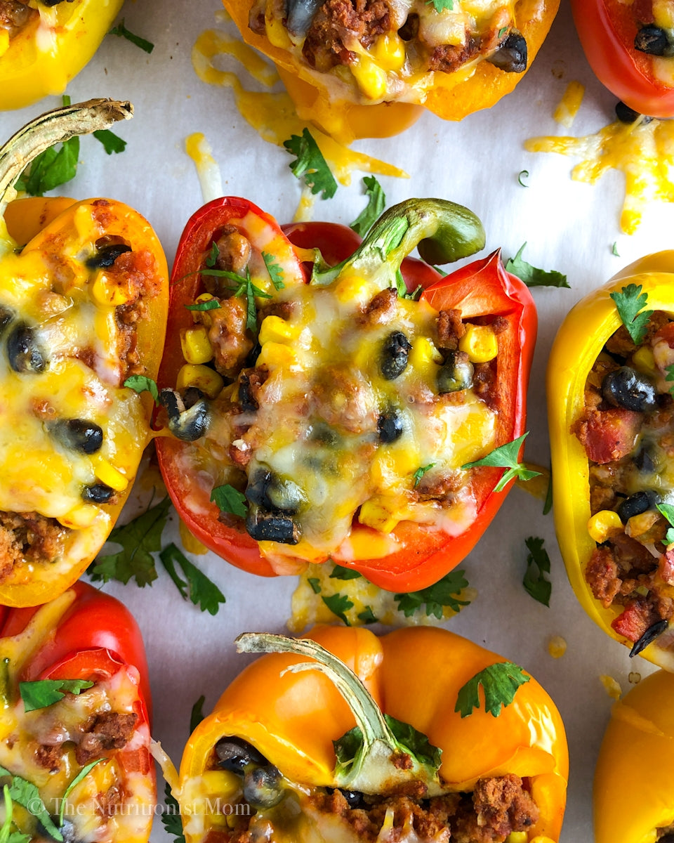 Taco Turkey Stuffed Peppers